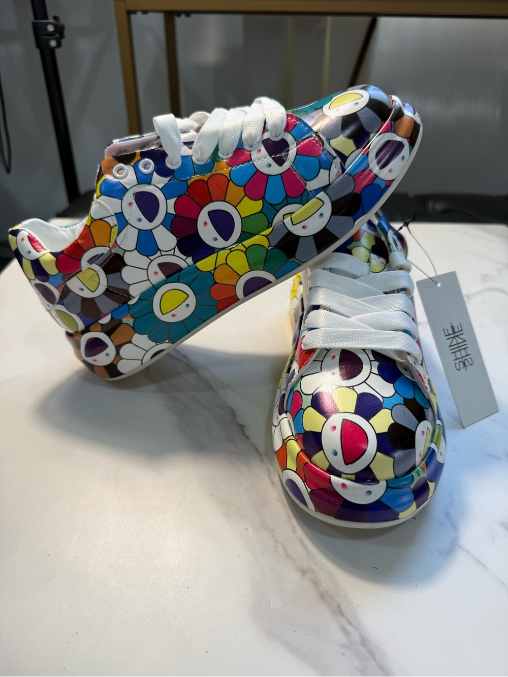 Multicolor Floral Print Women's Sneakers